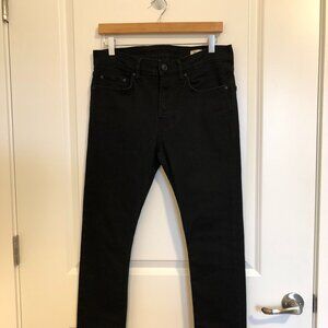 AllSaints Mens Cigarette Skinny Jeans - Jet Black - Mens Size 30